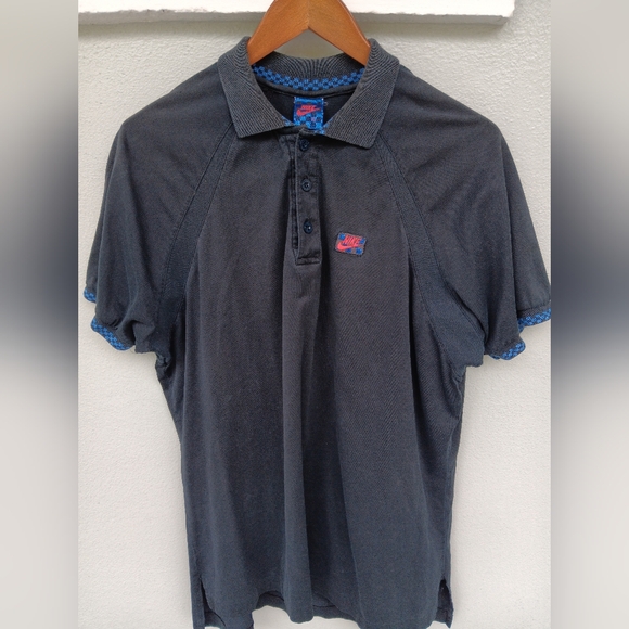 Nike John McEnroe 1985 Challenge Court Checkerboard Tennis Polo Shirt